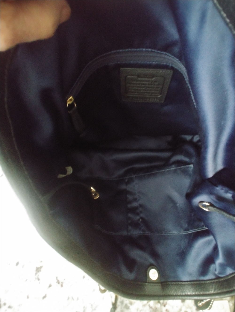 Coach Black Leather Madison Shoulder Tote with Gold Hardware - Picture 9 of 14